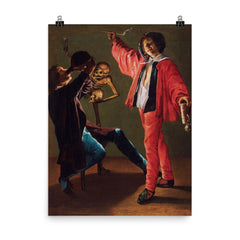 The Last Drop by Judith Leyster, 1639 poster on a plain backdrop in size 8"x10".