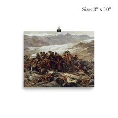 The Last Stand of the 44th Regiment of Foot at the Battle of Gandamak by William Barnes Wollen, 1898 poster 4