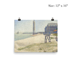 The Lighthouse at Honfleur by Georges Seurat poster 3