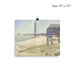 The Lighthouse at Honfleur by Georges Seurat poster 4