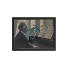 The Lost Portrait of Egon Schiele's Uncle framed print on a plain backdrop in size 12"x16".