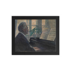 The Lost Portrait of Egon Schiele's Uncle framed print on a plain backdrop in size 8"x10".