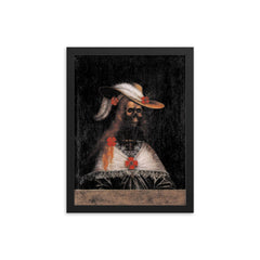 The Maiden of Strechau Castle, c. 1600 framed print on a plain backdrop in size 12"x16".