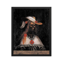 The Maiden of Strechau Castle, c. 1600 framed print on a plain backdrop in size 16"x20".