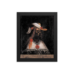 The Maiden of Strechau Castle, c. 1600 framed print on a plain backdrop in size 8"x10".