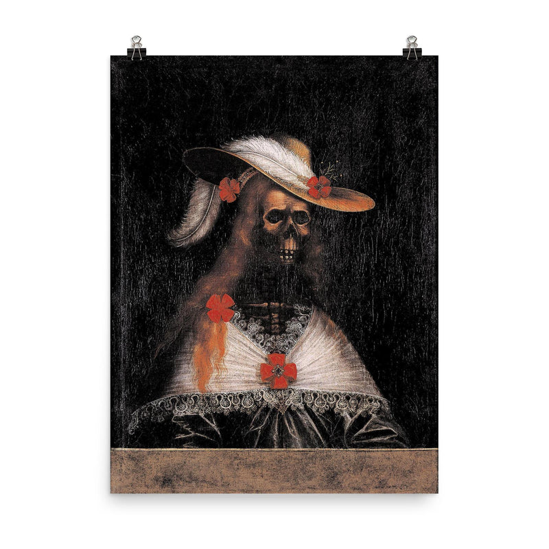 The Maiden of Strechau Castle, c. 1600 poster on a plain backdrop in size 8