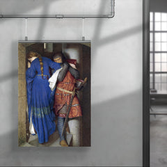 The Meeting on the Turret Stairs by Frederic William Burton, 1864 poster 4