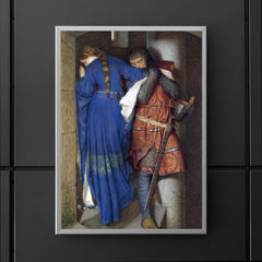 The Meeting on the Turret Stairs by Frederic William Burton, 1864 poster 5