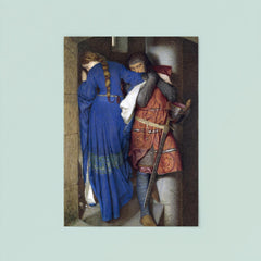 The Meeting on the Turret Stairs by Frederic William Burton, 1864 poster 8