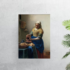 The Milkmaid by Johannes Vermeer, c. 1660 poster 7