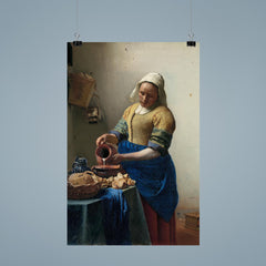 The Milkmaid by Johannes Vermeer, c. 1660 poster 9