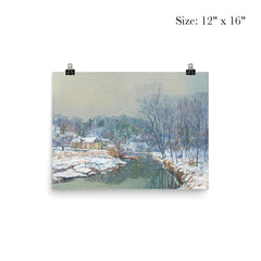 The Mill in Winter by Edward Willis Redfield poster 3