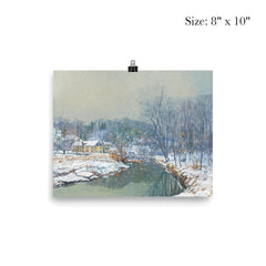 The Mill in Winter by Edward Willis Redfield, 1921 poster 4