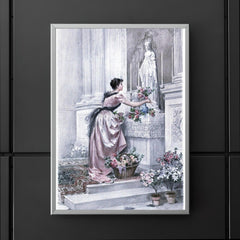 The Month of Mary by Madeleine Lemaire, 1886 poster 5