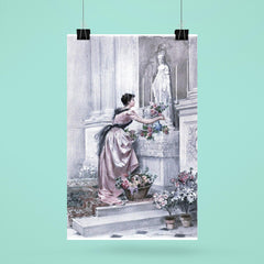 The Month of Mary by Madeleine Lemaire, 1886 poster 6