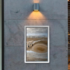 The moons Io and Europe passing by Jupiter, captured by Cassini poster 2