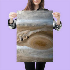 The moons Io and Europe passing by Jupiter, captured by Cassini poster 3