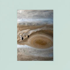 The moons Io and Europe passing by Jupiter, captured by Cassini poster 8