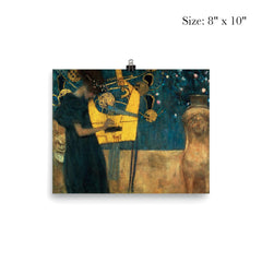 The Music by Gustav Klimt, 1895 poster 4