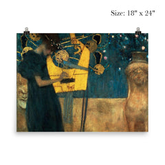 The Music by Gustav Klimt, 1895 poster 5