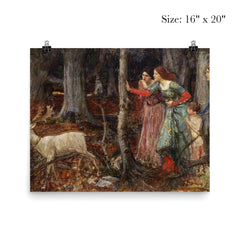The Mystic Wood by John William Waterhouse poster 2