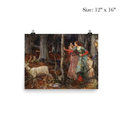 The Mystic Wood by John William Waterhouse poster 3