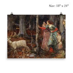 The Mystic Wood by John William Waterhouse poster 5