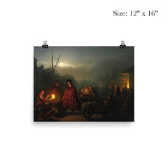 The Night Market by Petrus van Schendel poster 3