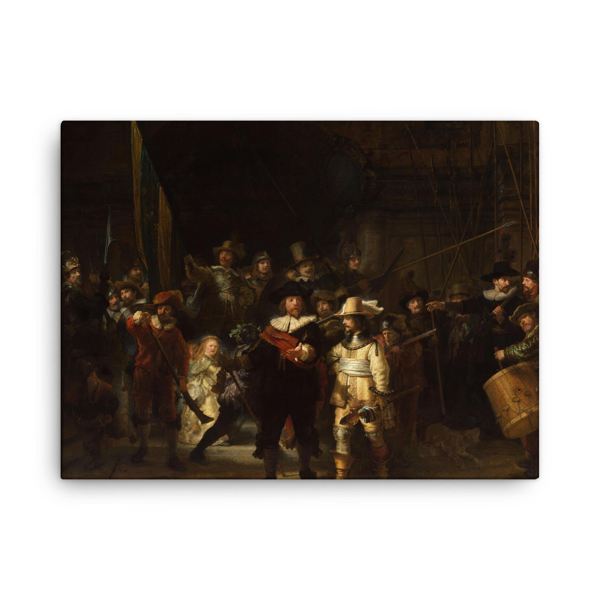 Night Watch by Rembrandt 1642 Canvas Print – Militia Wall Art Masterpi ...