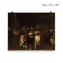The Night Watch Militia Company of District II under the Command of Captain Frans Banninck Cocq by Rembrandt van Rijn, 1642 poster 2