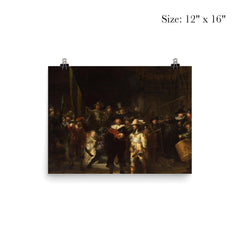 The Night Watch Militia Company of District II under the Command of Captain Frans Banninck Cocq by Rembrandt van Rijn, 1642 poster 3