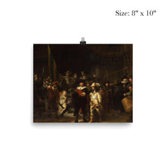 The Night Watch Militia Company of District II under the Command of Captain Frans Banninck Cocq by Rembrandt van Rijn, 1642 poster 4
