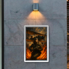 The Night Witches over a burning front poster 2