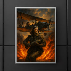 The Night Witches over a burning front poster 5