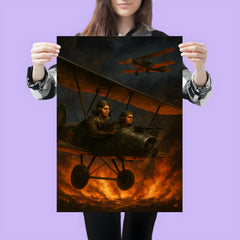 The Night Witches over burning front lines poster 3