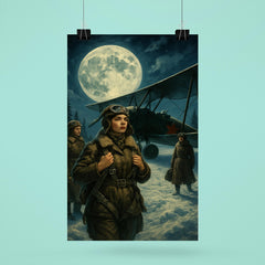 The Night Witches pre flight in moonlit snow poster 6