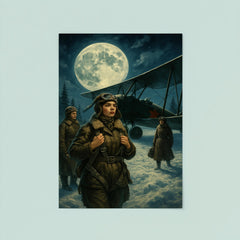 The Night Witches pre flight in moonlit snow poster 8