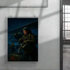 The Night Witches refueling biplanes under moonless sky poster 4