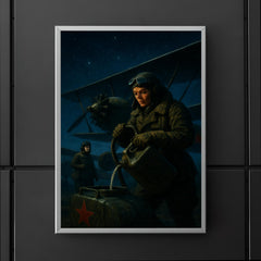The Night Witches refueling biplanes under moonless sky poster 5