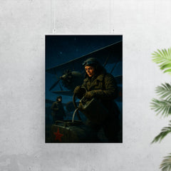 The Night Witches refueling biplanes under moonless sky poster 7