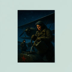 The Night Witches refueling biplanes under moonless sky poster 8