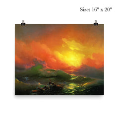 The Ninth Wave by Ivan Aivazovsky, 1850 poster 2
