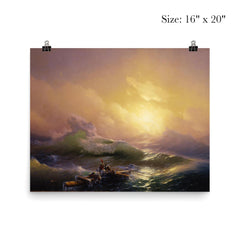 The Ninth Wave by Ivan Konstantinovich Aivazovsky, 1850 poster 2