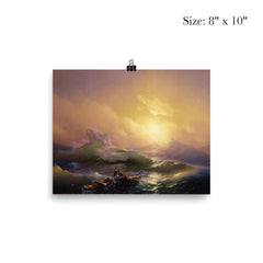 The Ninth Wave by Ivan Konstantinovich Aivazovsky, 1850 poster 4