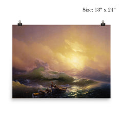 The Ninth Wave by Ivan Konstantinovich Aivazovsky, 1850 poster 5