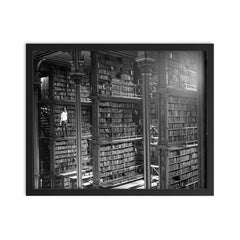 The Old Cincinnati Library, 1955 framed print on a plain backdrop in size 16"x20".