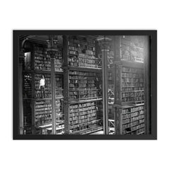 The Old Cincinnati Library, 1955 framed print on a plain backdrop in size 18"x24".