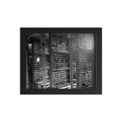 The Old Cincinnati Library, 1955 framed print on a plain backdrop in size 8"x10".