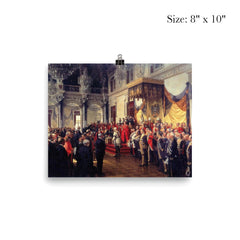 The Opening of the German Reichstag in the White Hall of the Berlin Palace by Anton von Werner, 1888 poster 4