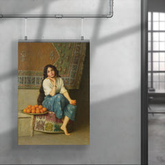 The Orange Seller by Enrique Serra Auqué, 1908 poster 4